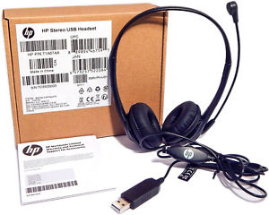 Diadema stereo Hp con USB Headset Parte 840340 001 Ref CLHPUSBH 1