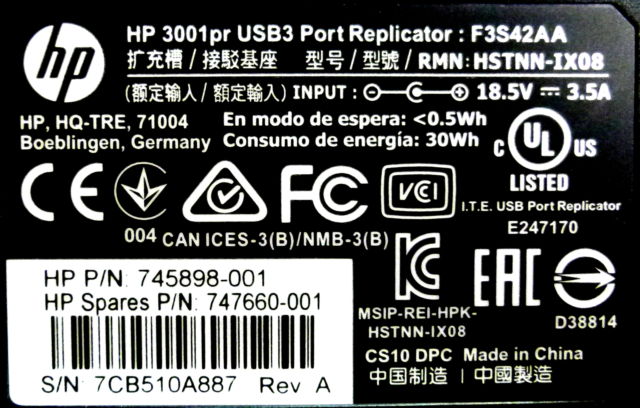 Hp 3001pr Docking Station Parte745898 001 Ref CLHP3001PRDS COMPULAPTOP BOGOTA 1