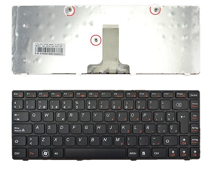 Teclado Lenovo G470G475V470 Parte PK130GL3A14 Ref CLLG470G475V470 COMPULAPTOP BOGOTA 2